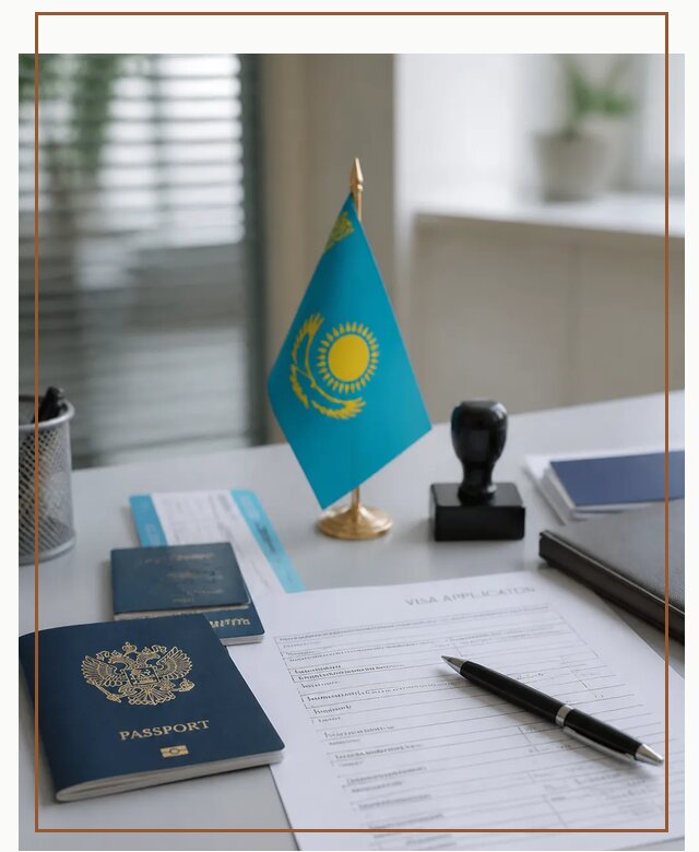 Оформление визы в Казахстан для поездки и работы в Североморске